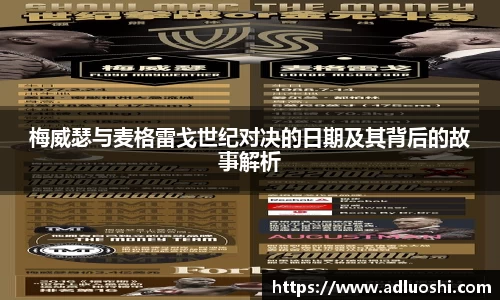 梅威瑟与麦格雷戈世纪对决的日期及其背后的故事解析